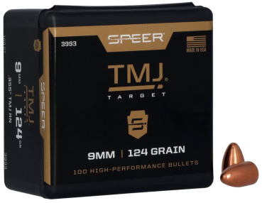 9mm/ .355 124 Grain TMJ RN 100 Stück